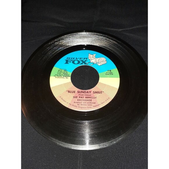 45 RPM Silver Fox The Pat Rebillot Exchange Oh Happy Day/Blue Sunday Smile Vtg - Picture 3 of 6